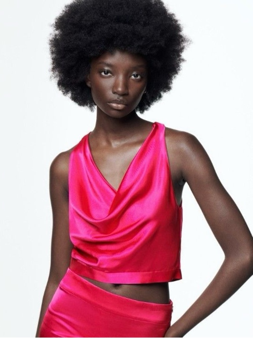 Zara Cowl Neck Tank Top